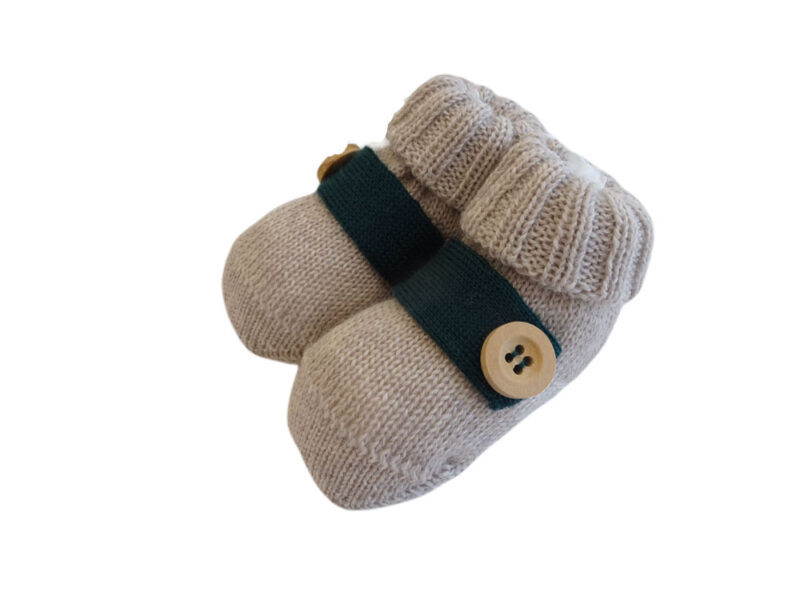Scarpine in lana per neonato Bèbè di Almy