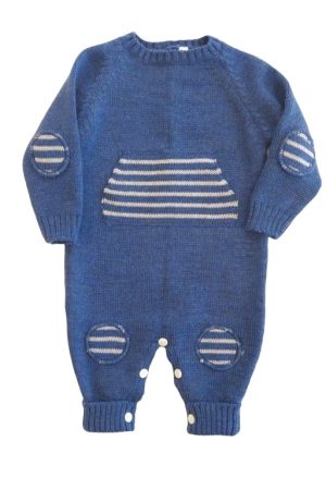 Tutina in lana merinos per neonato