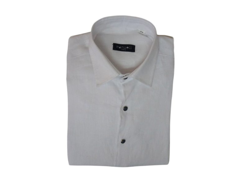Camicia in lino bianca Emanuel Pris