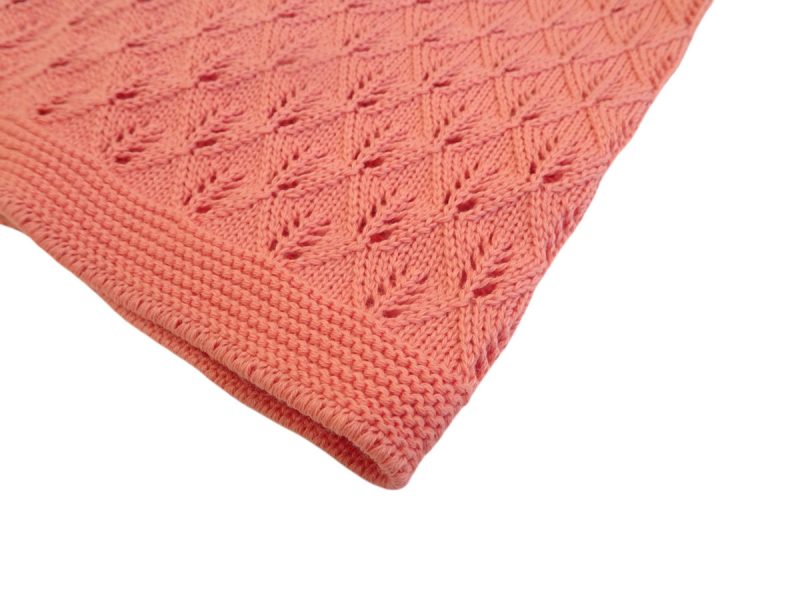 Copertina culla aragosta lavorata a maglia in cotone