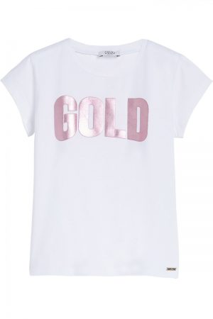 T-shirt Gold in jersey Liu-Jo