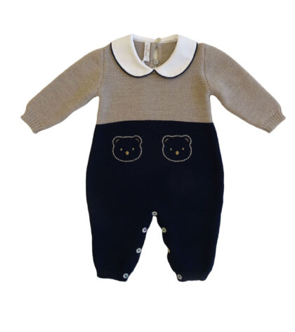 Tutina intera neonato in lana Teddy Bear Baby Lord