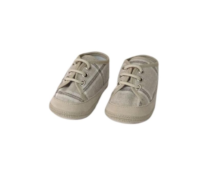Scarpina sneakers beige per neonato Colori Chiari