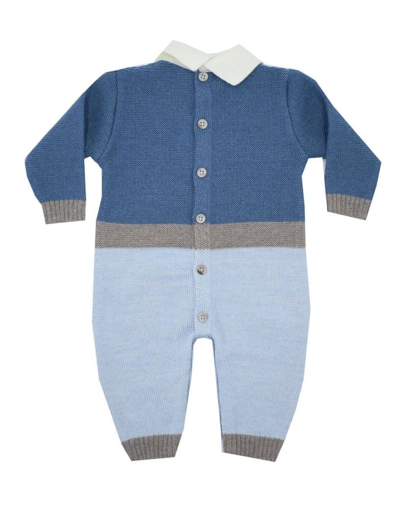 Tutina neonato in lana extrafine Colori Chiari
