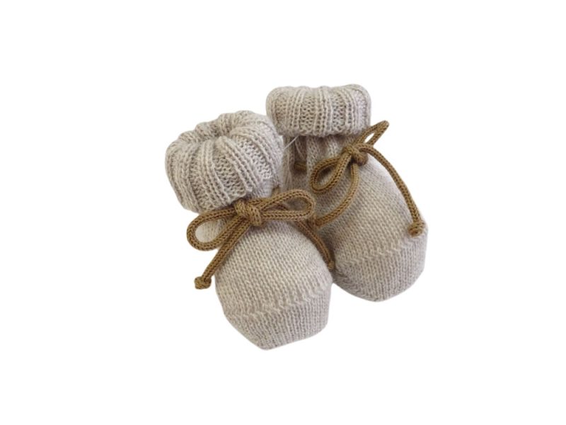 Scarpine neonato in lana Bebè di Almy