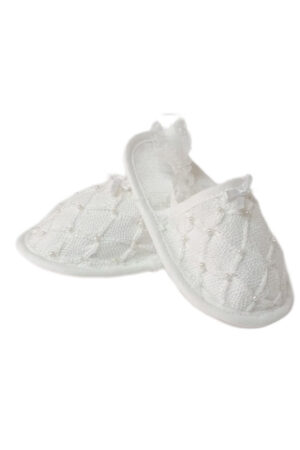 Sandaletto neonata in tessuto
