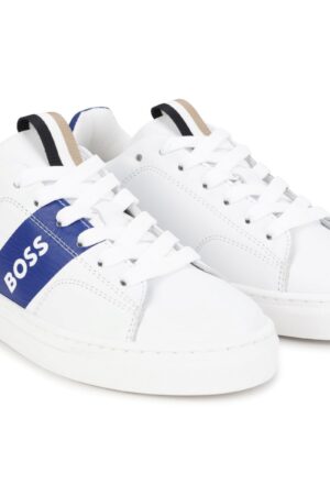 Sneakers stringate in pelle Hugo Boss