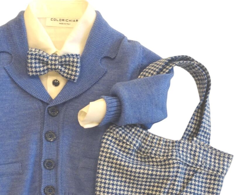 Completo 5pz bambino maglioncino e pantalone Colori Chiari