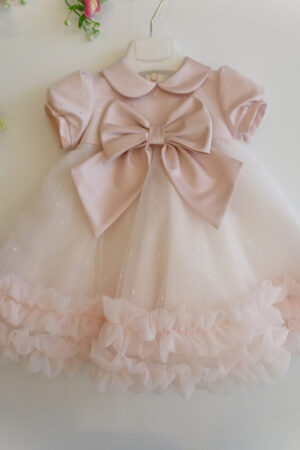 Abito neonata in tulle rosa Colori Chiari