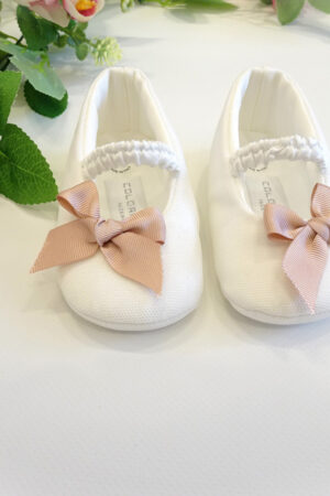 Ballerine bebè con fiocco rosa ColoriChiari